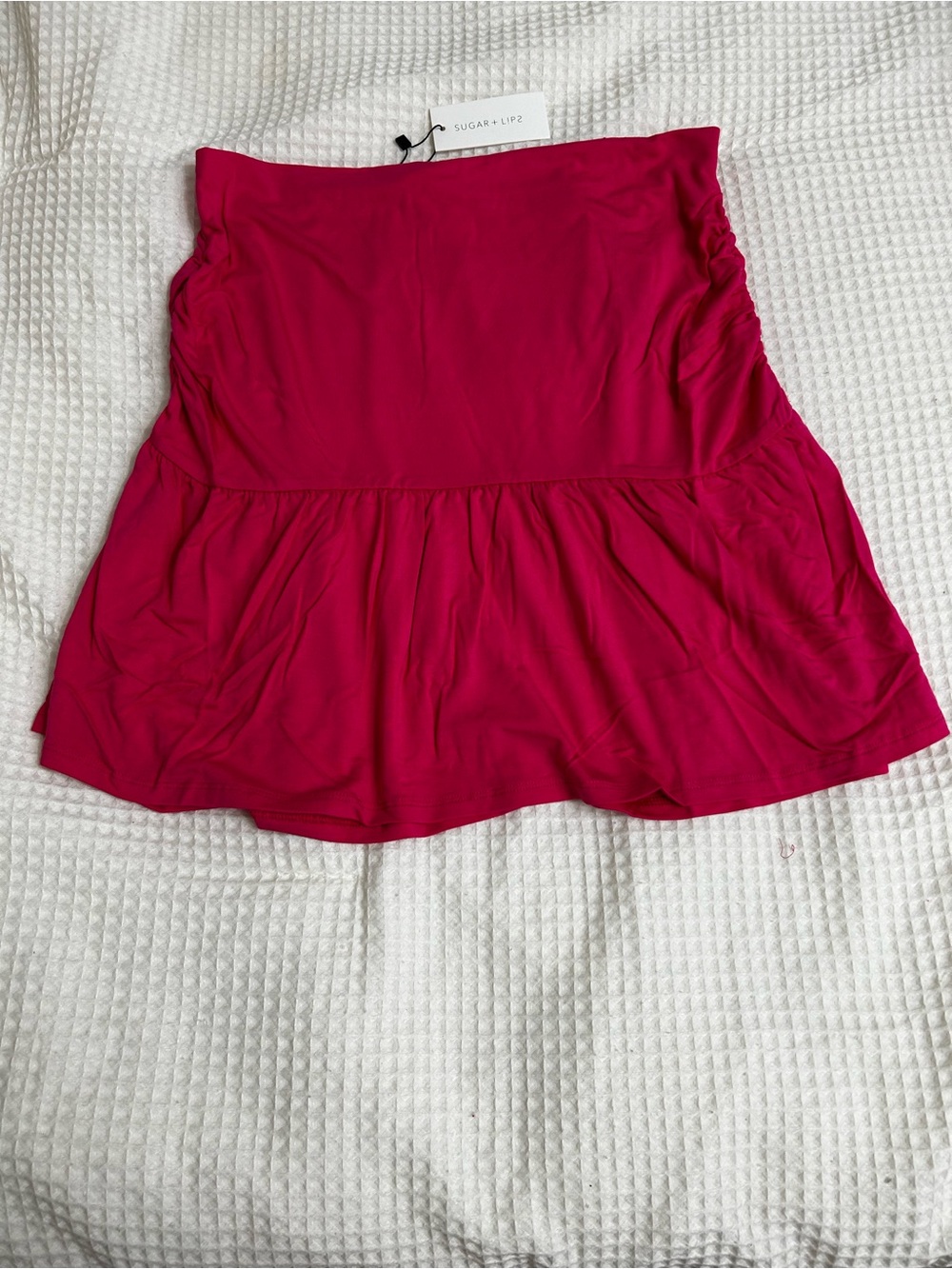 Sugarlips Hot Pink Flared Skater Skirt